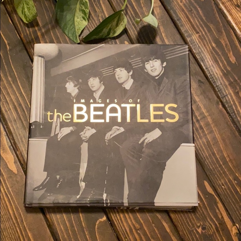 Hardcover table book- images of the Beatles